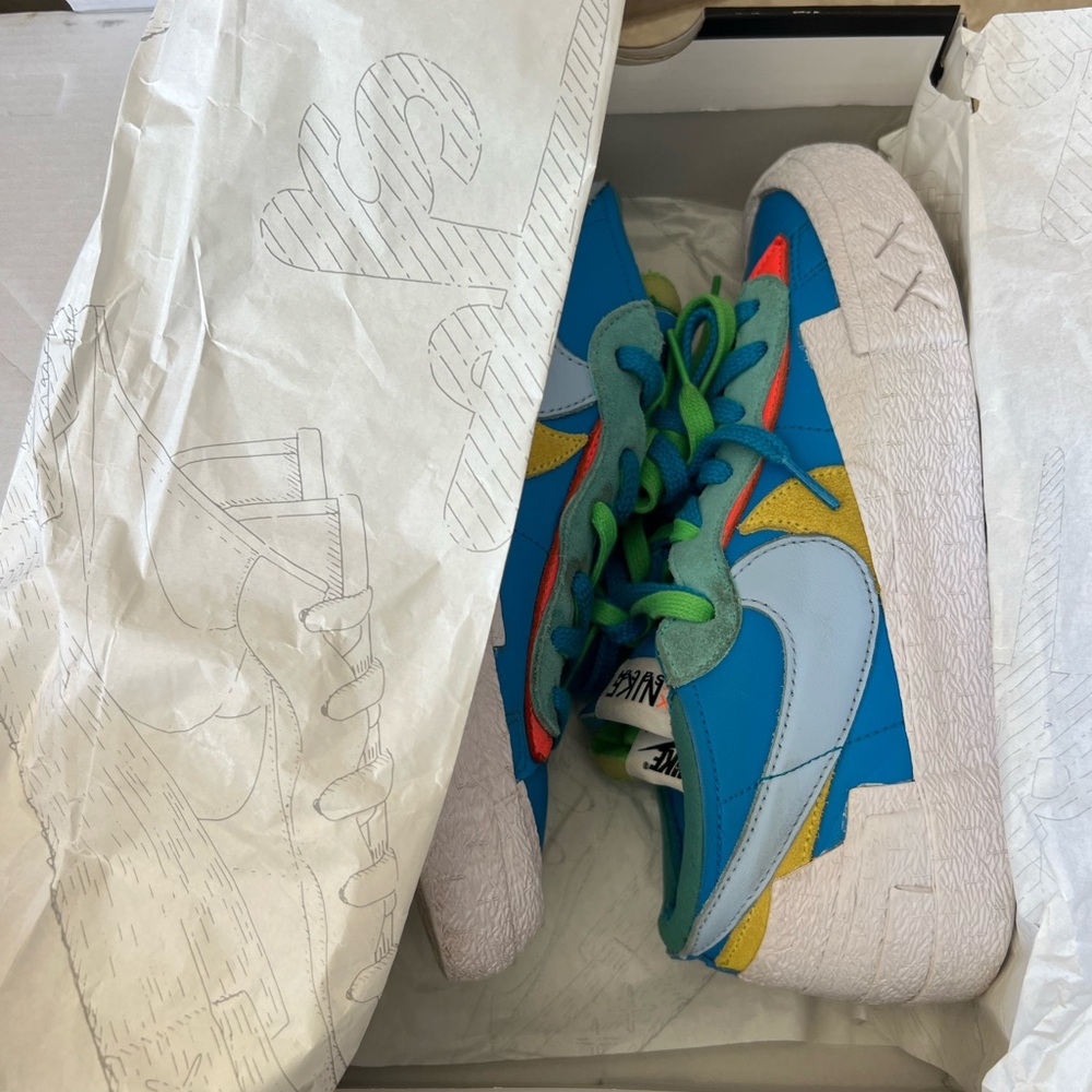 🎈HP🎉🥳 Nike Blazer Low Sacai Kaws 8M - Picture 10 of 12
